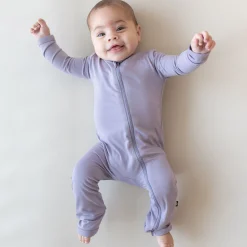 Kyte Baby Zippered Romper in Taro Sale