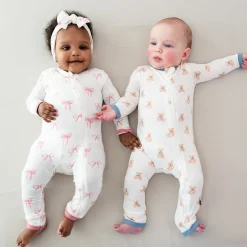 Kyte Baby Zippered Romper in Teddy Bear