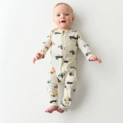 Kyte Baby Zippered Romper in Vintage Truck Clearance