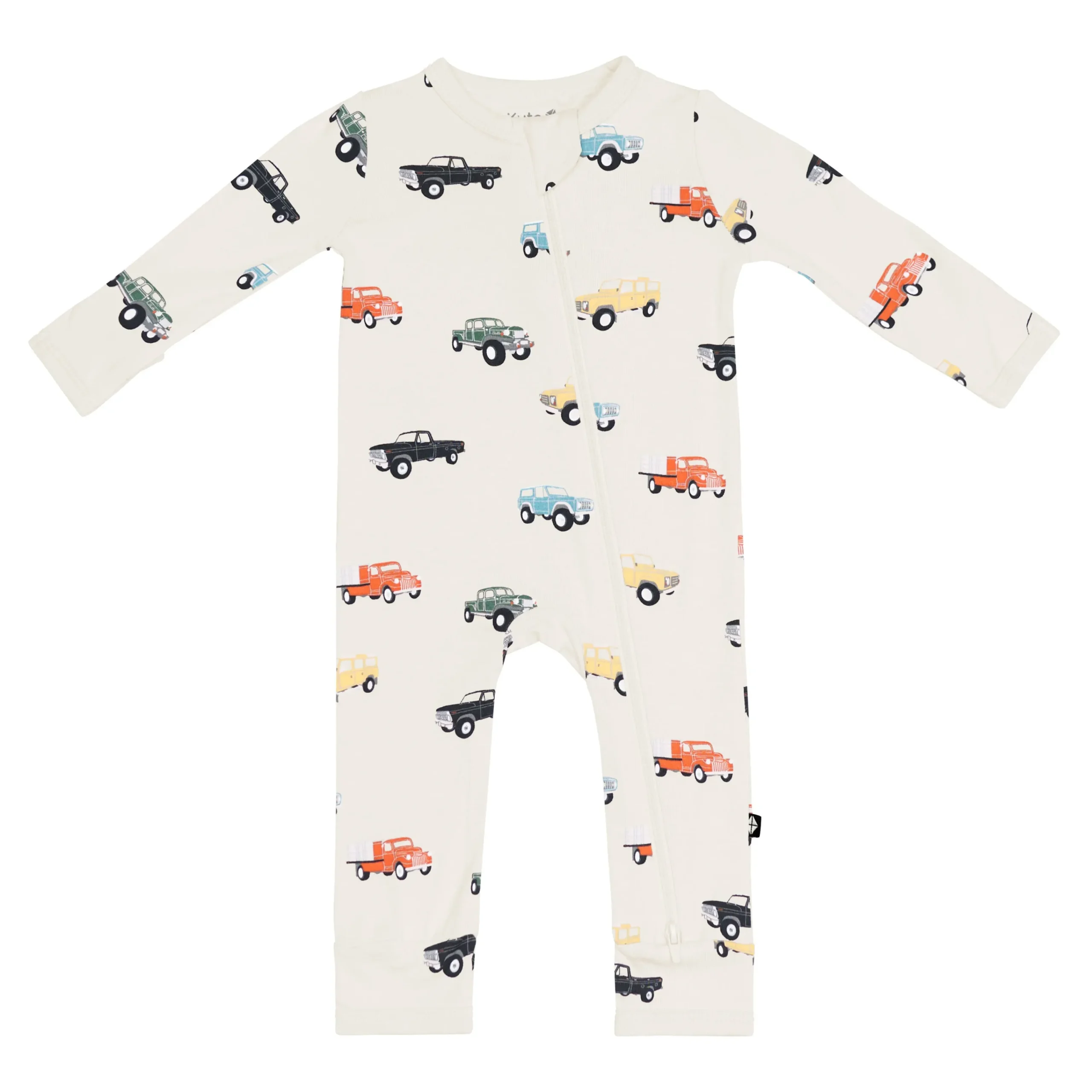 Kyte Baby Zippered Romper in Vintage Truck Clearance