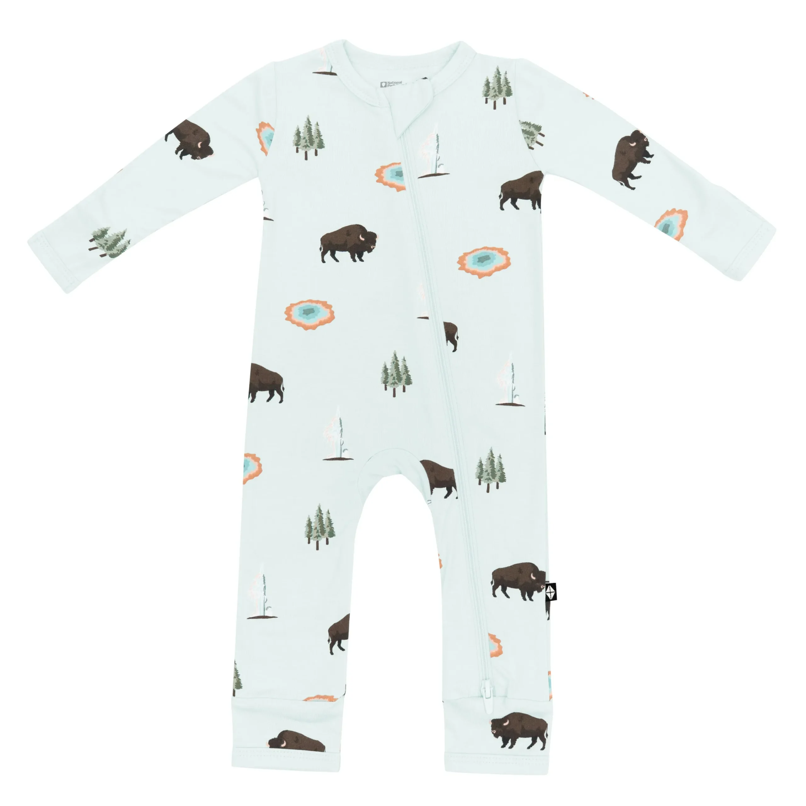 Kyte Baby Zippered Romper in Yellowstone Clearance