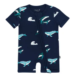 Kyte Baby Zippered Shortall Romper in Humpback Clearance