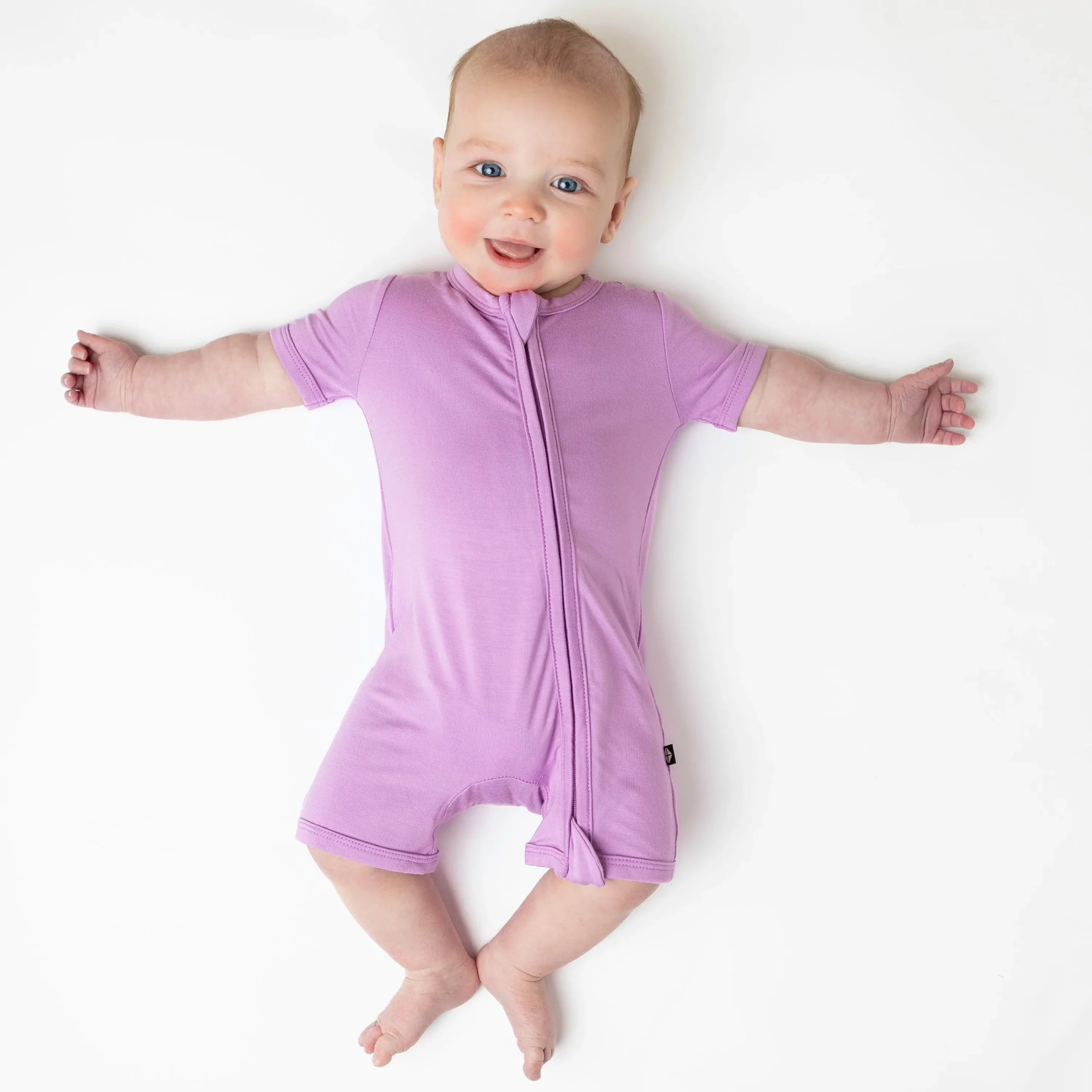 Kyte Baby Zippered Shortall Romper in Poi Discount