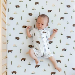 Kyte Baby Zippered Shortall Romper in Yosemite