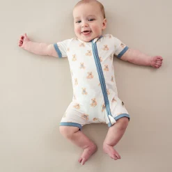 Kyte Baby Zippered Shortall Romper in Teddy Bear Online