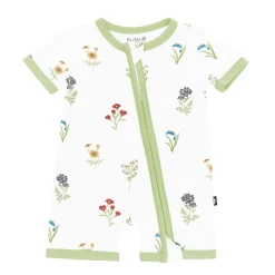 Kyte Baby Zippered Shortall Romper in Wildflower Discount