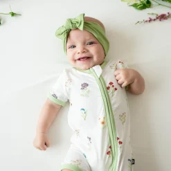 Kyte Baby Zippered Shortall Romper in Wildflower Discount