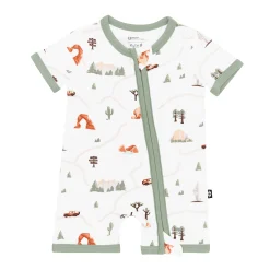 Kyte Baby Zippered Shortall Romper in Road Trip Discount