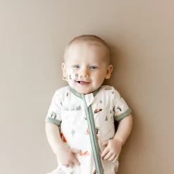 Kyte Baby Zippered Shortall Romper in Road Trip Discount