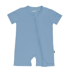 Kyte Baby Zippered Shortall Romper in Slate Discount