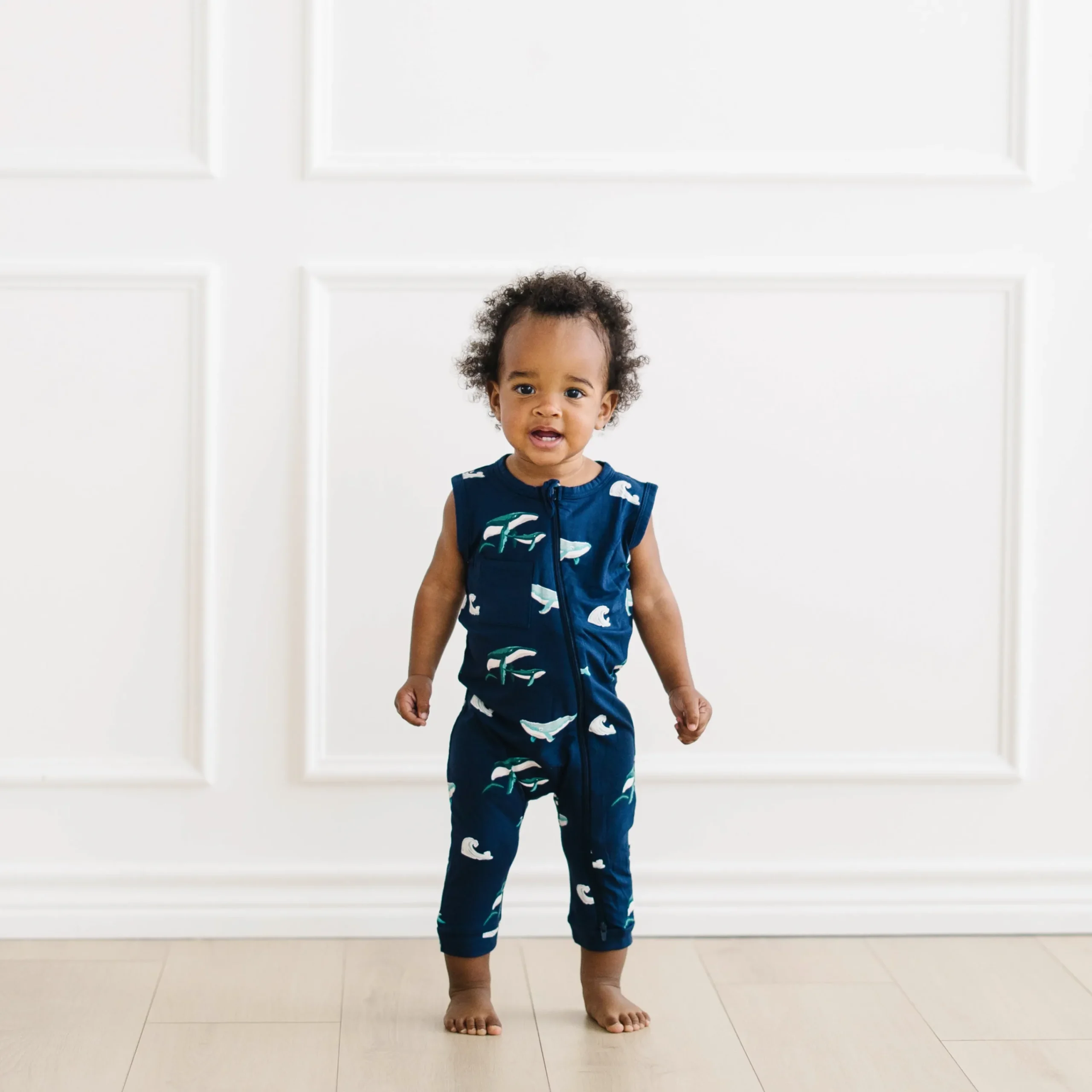 Kyte Baby Zippered Sleeveless Romper in Humpback
