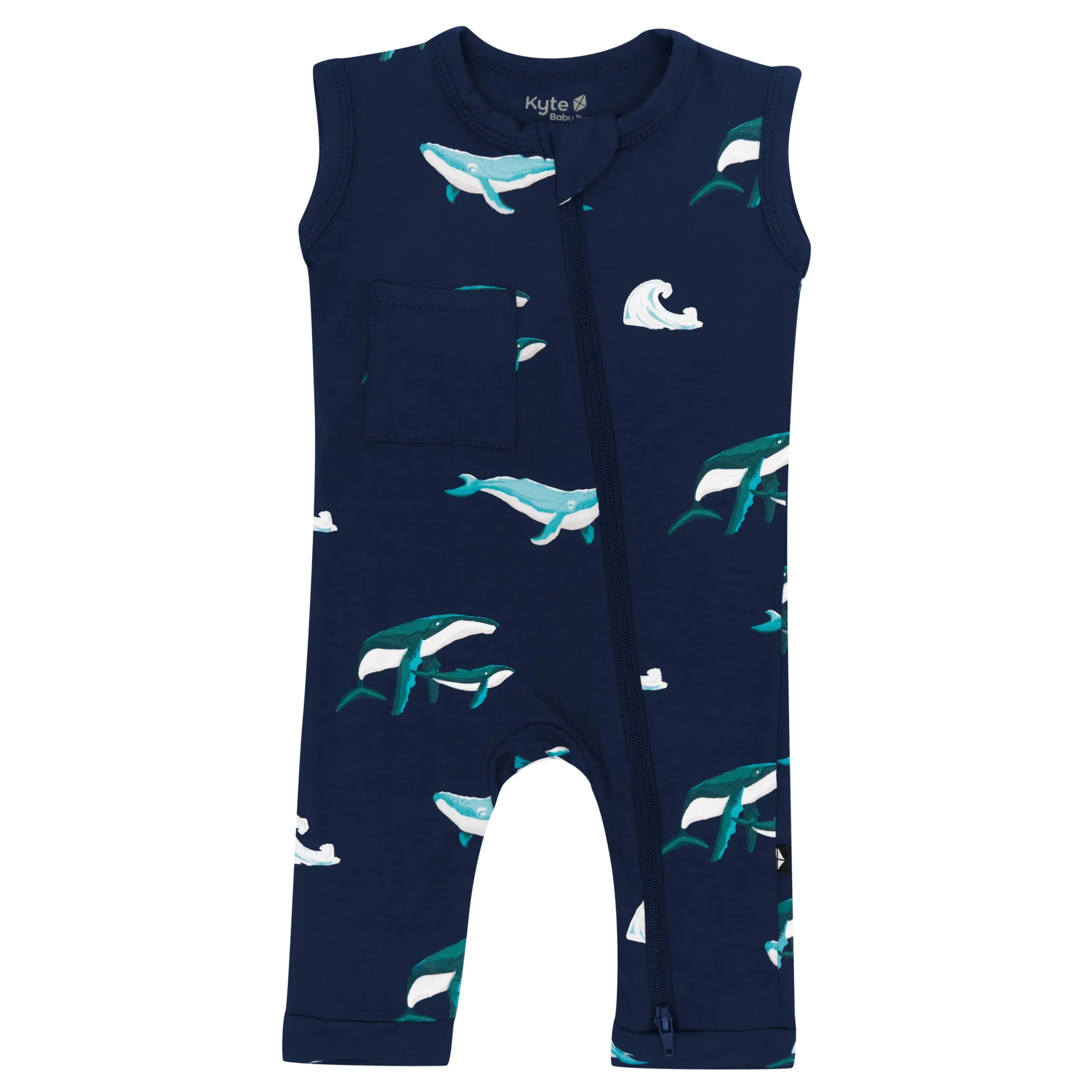 Kyte Baby Zippered Sleeveless Romper in Humpback
