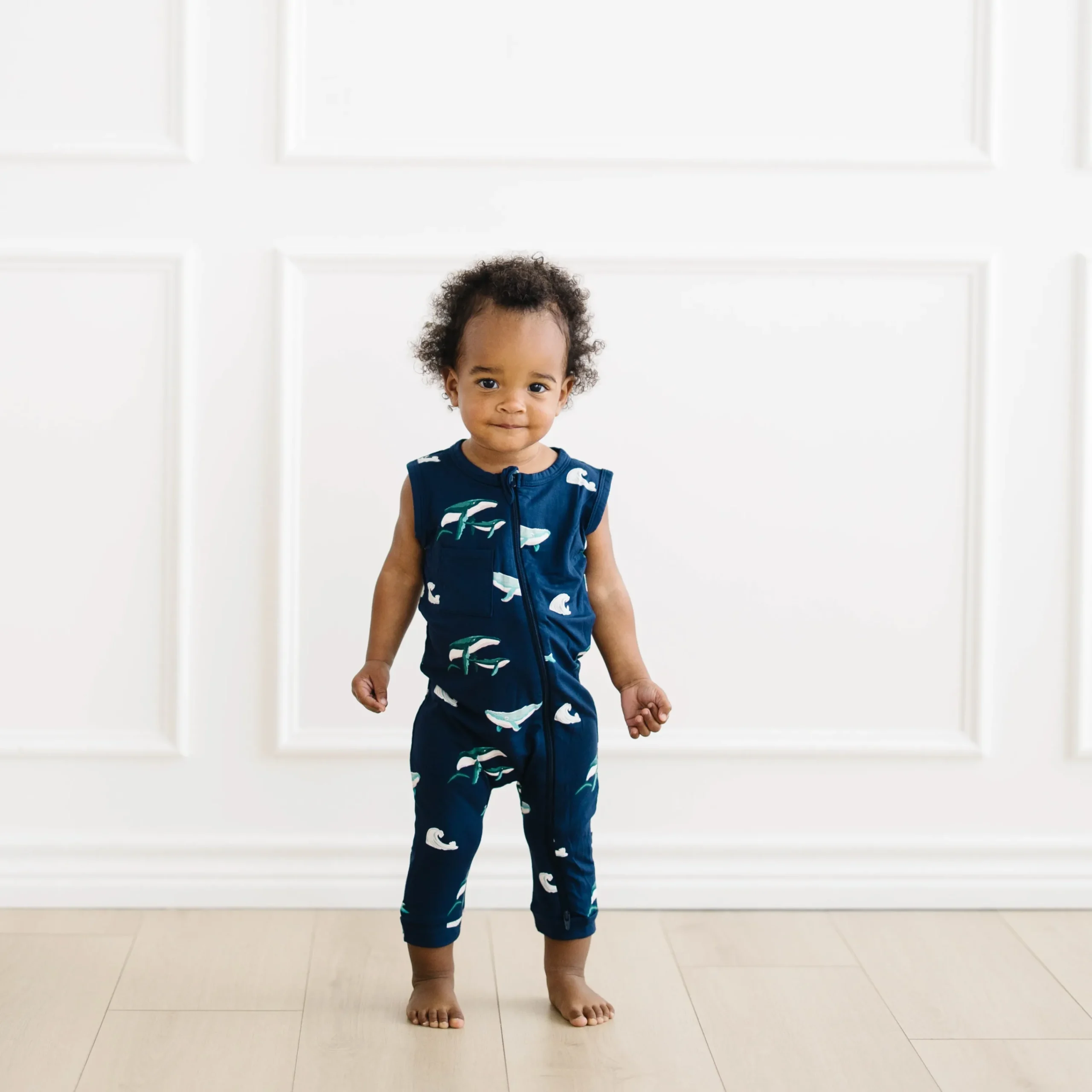 Kyte Baby Zippered Sleeveless Romper in Humpback