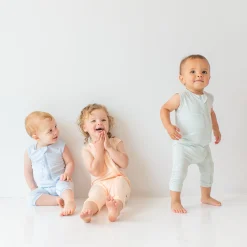 Kyte Baby Zippered Sleeveless Romper in Dew New