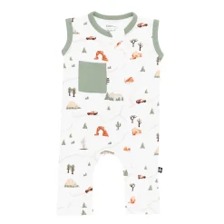 Kyte Baby Zippered Sleeveless Romper in Road Trip