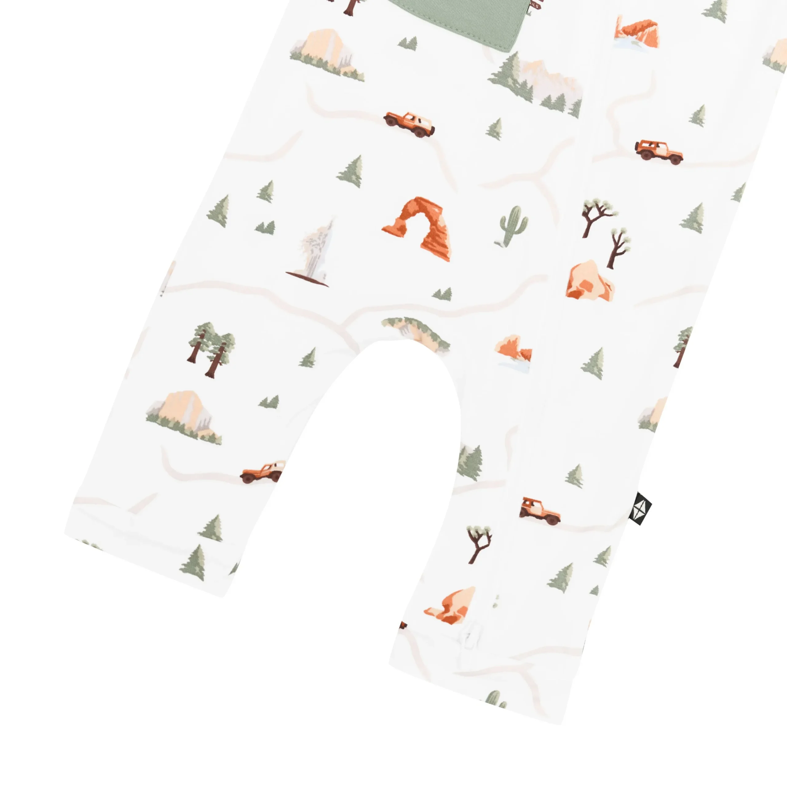 Kyte Baby Zippered Sleeveless Romper in Road Trip