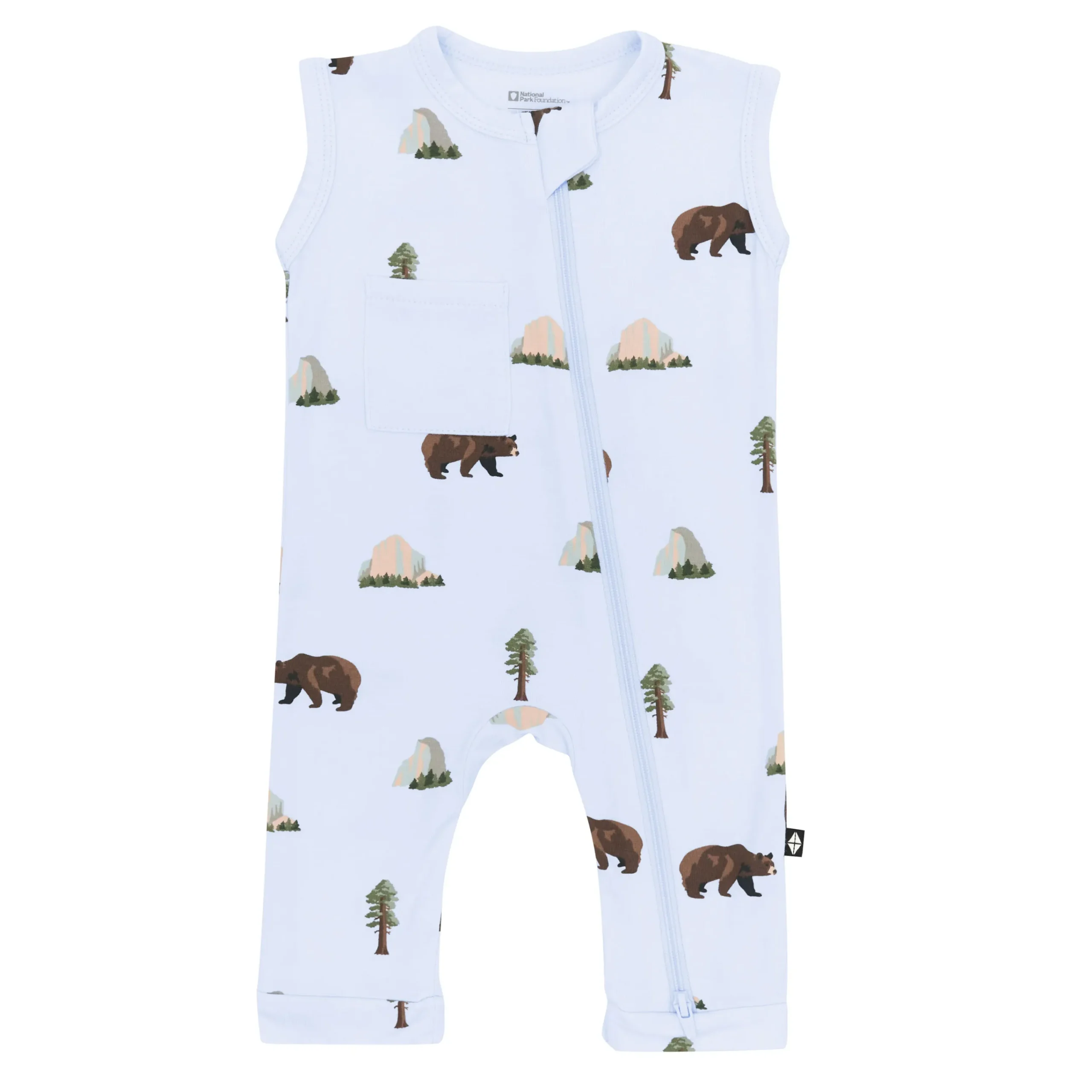 Kyte Baby Zippered Sleeveless Romper in Yosemite Sale