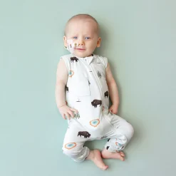 Kyte Baby Zippered Sleeveless Romper in Yellowstone New