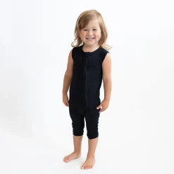 Kyte Baby Zippered Sleeveless Romper in Midnight Clearance