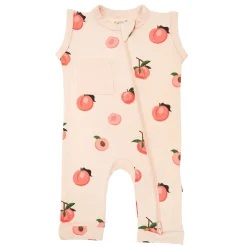 Kyte Baby Zippered Sleeveless Romper in Peach Sale