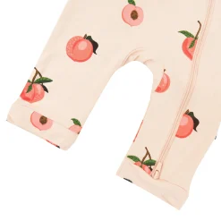 Kyte Baby Zippered Sleeveless Romper in Peach Sale