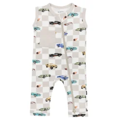 Kyte Baby Zippered Sleeveless Romper in Fast and Fierce New