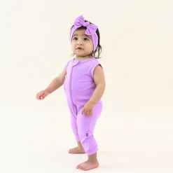 Kyte Baby Zippered Sleeveless Romper in Poi
